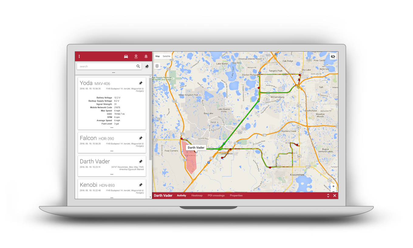 veconex fleet managemant dashboard